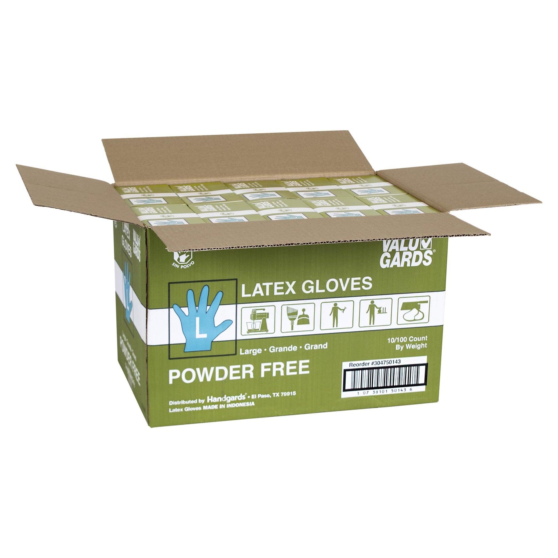 Gloves Latex Large Powder Free