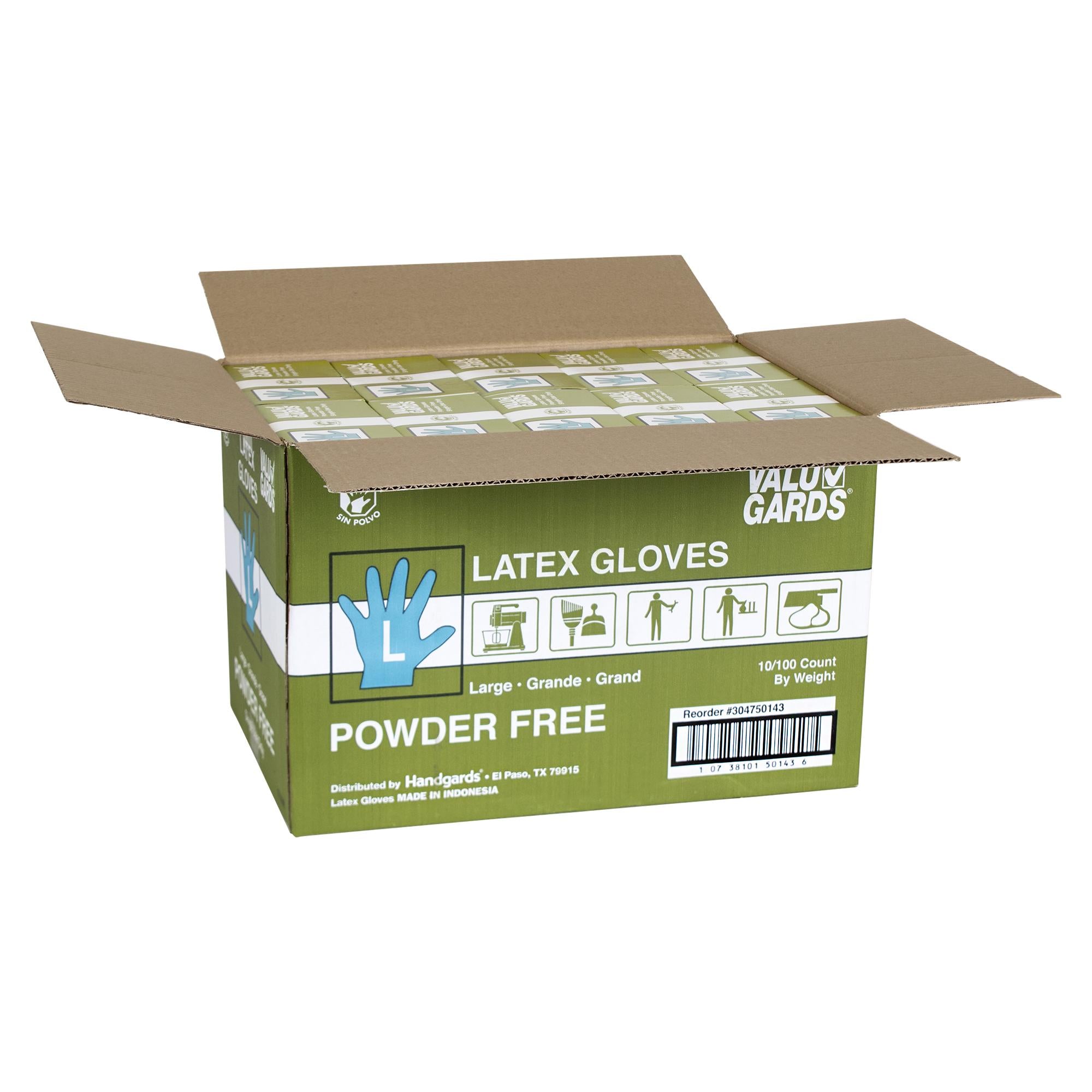 Gloves Latex Large Powder Free