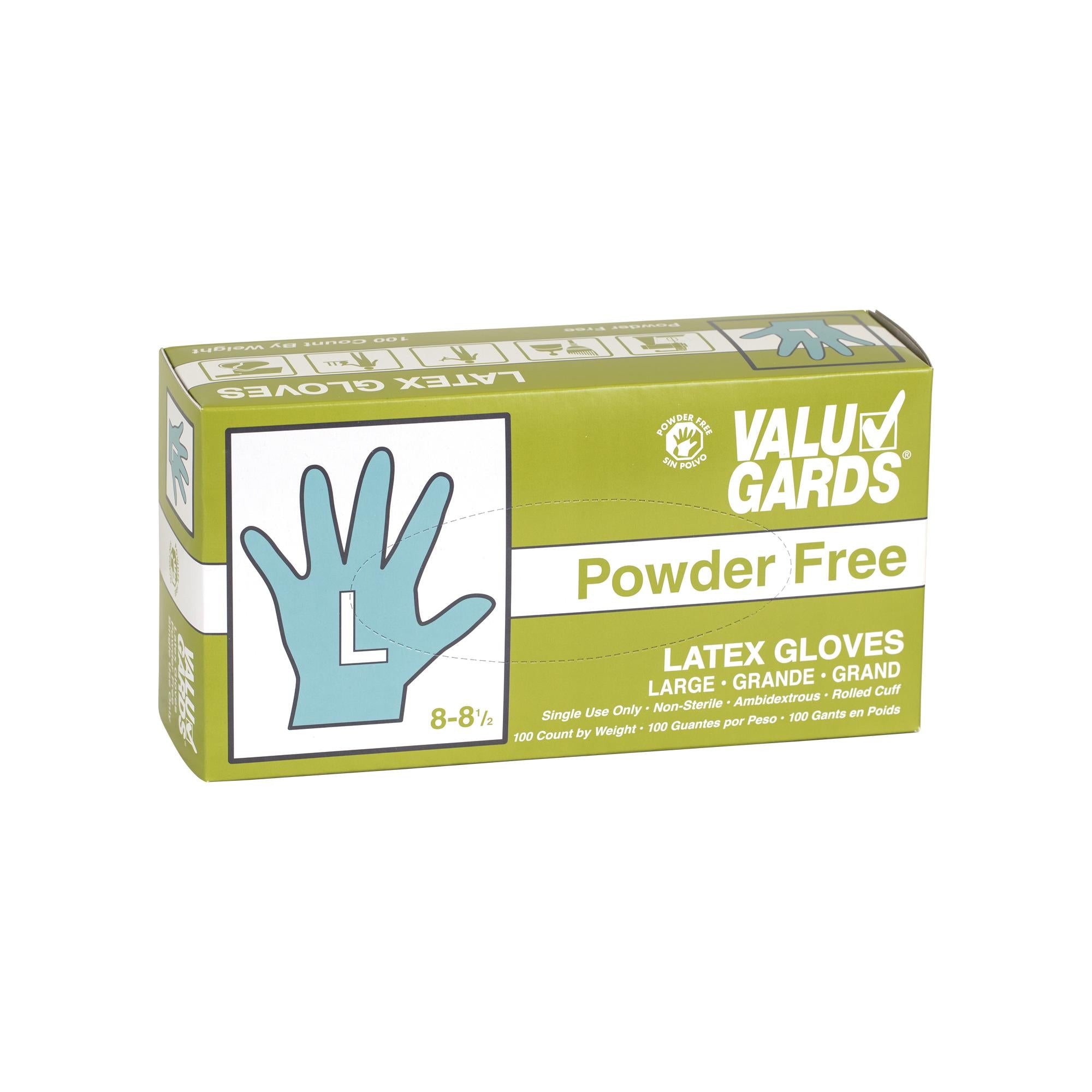 Gloves Latex Large Powder Free