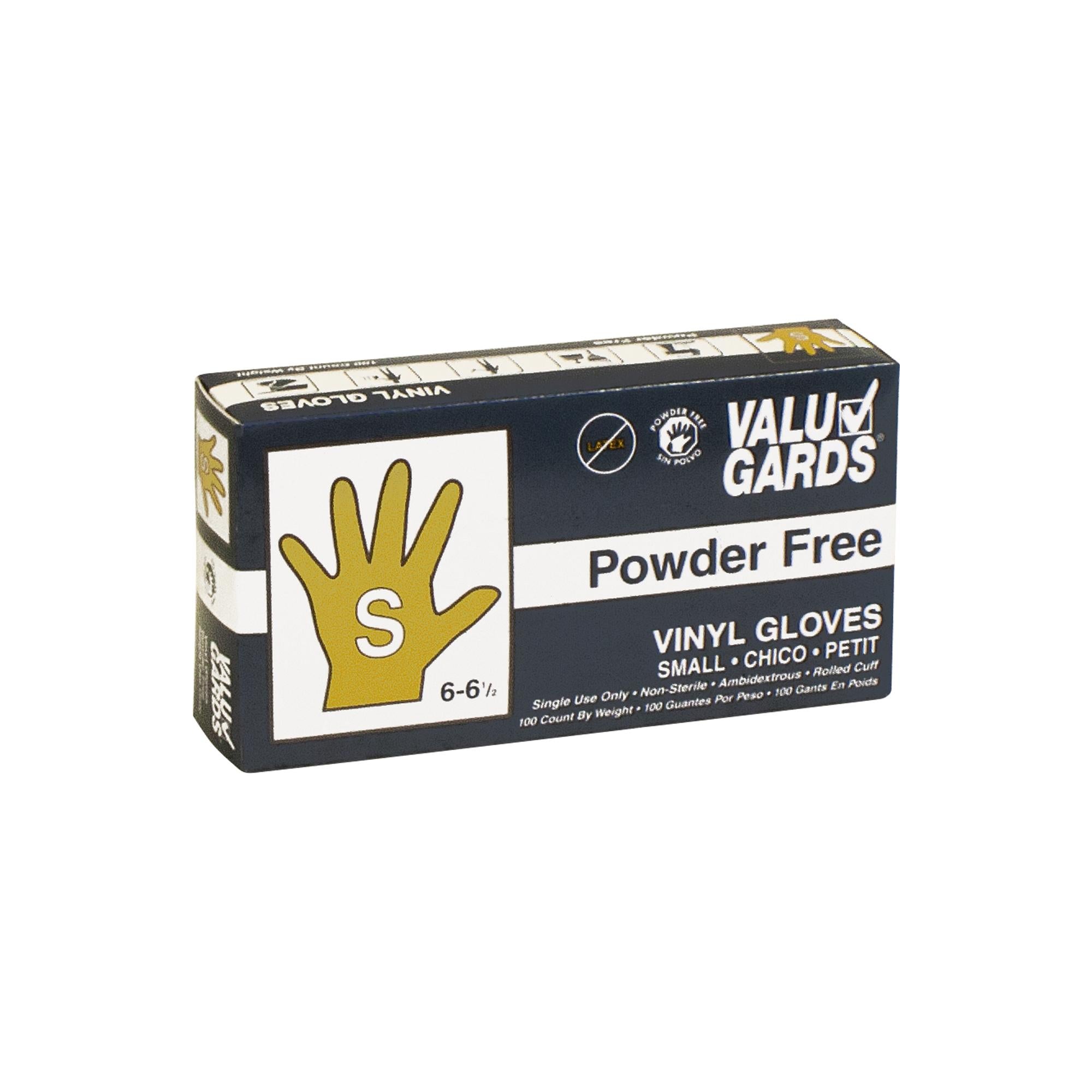 * Gloves Vinyl Powder Free Small