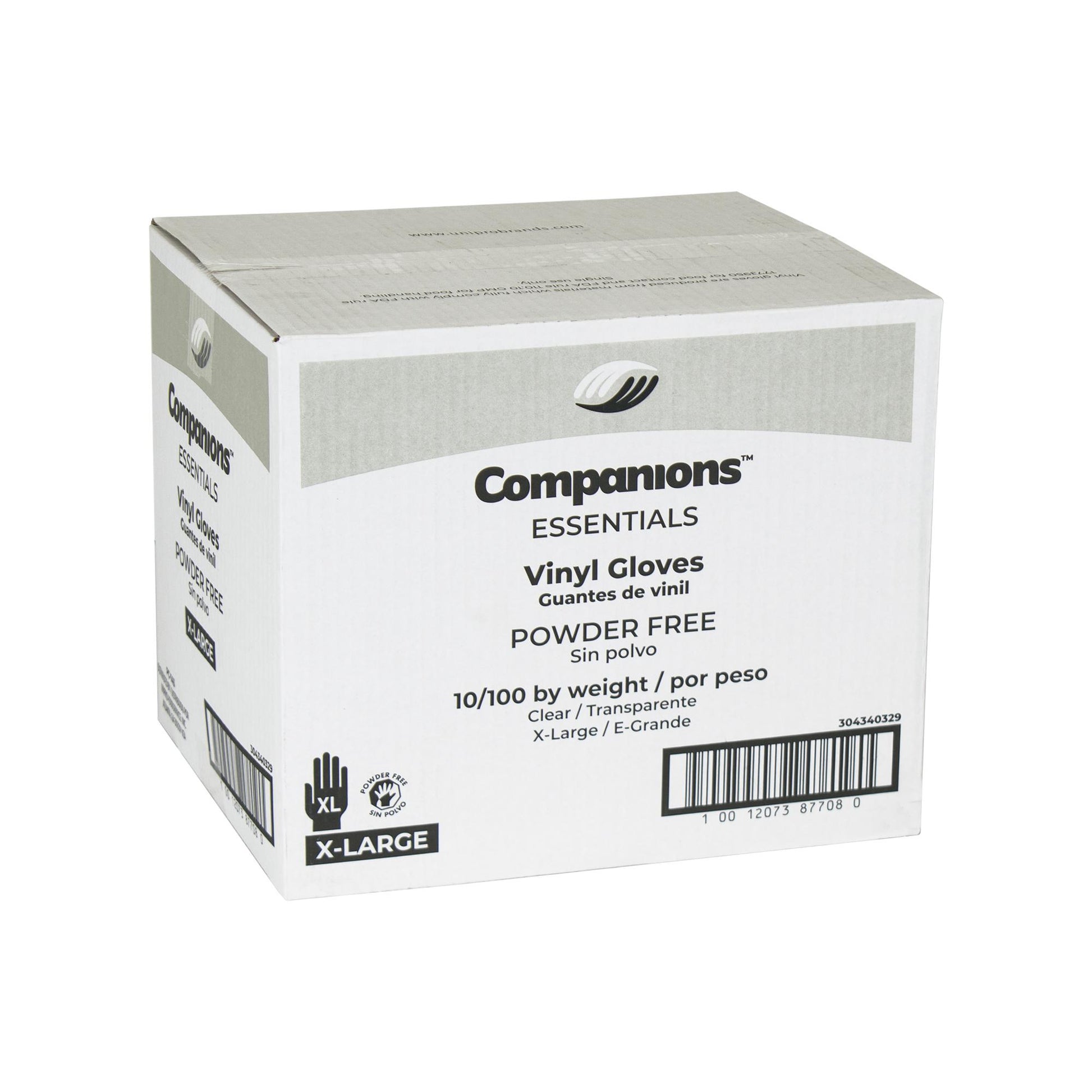 * Gloves Vinyl Powder Free Extra Large