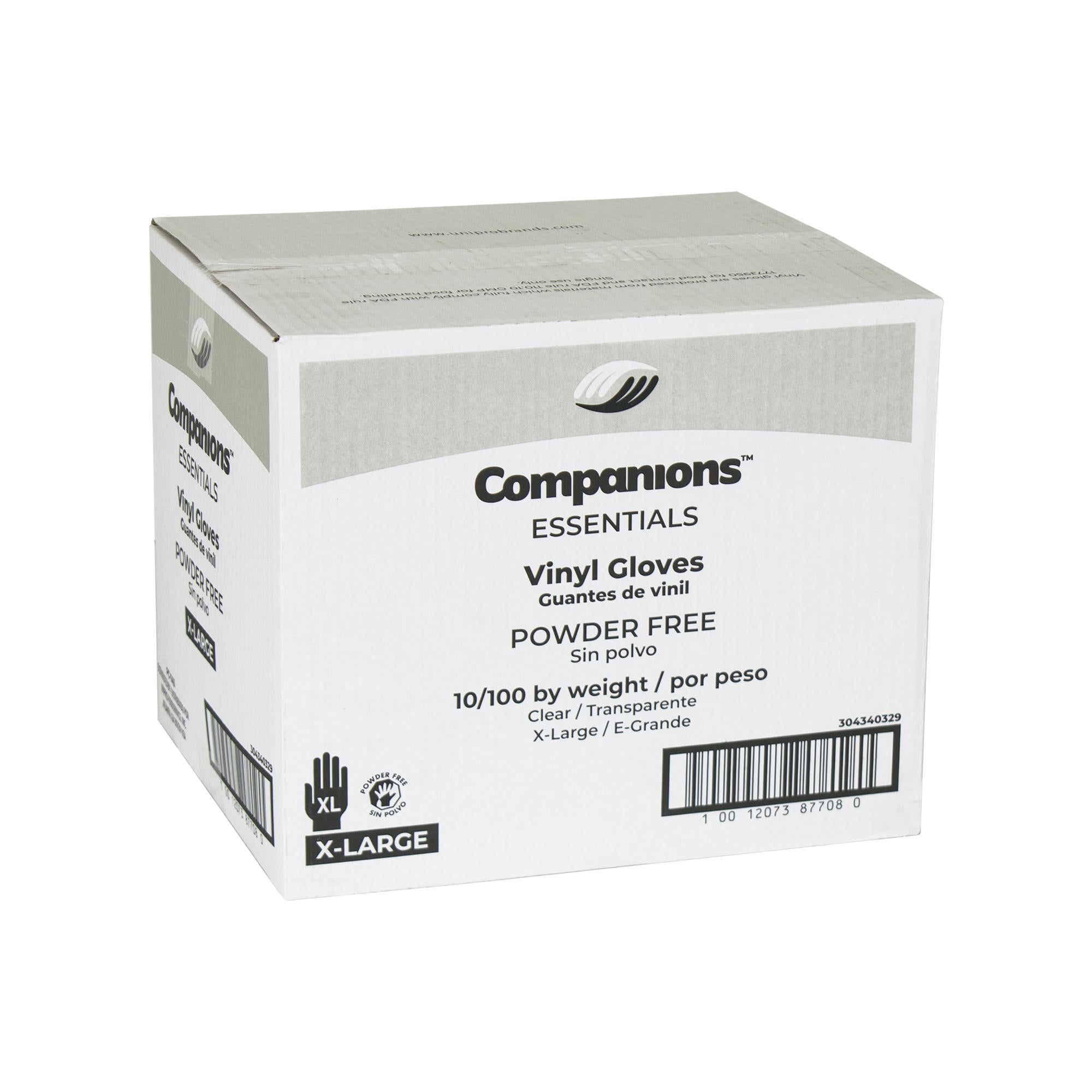 * Gloves Vinyl Powder Free Extra Large