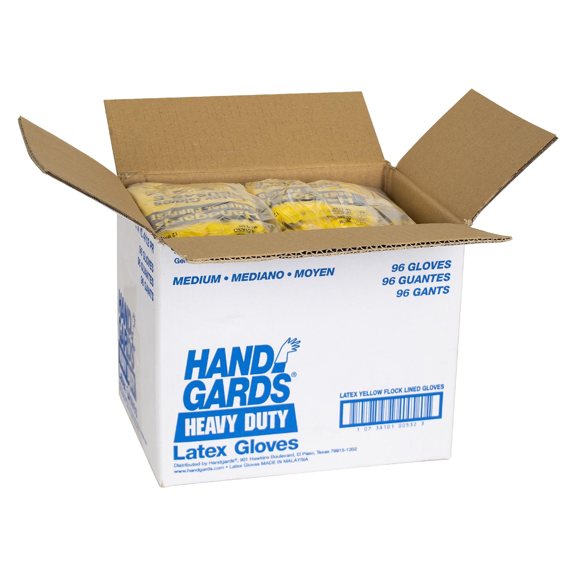Gloves Yellow Rubber Medium