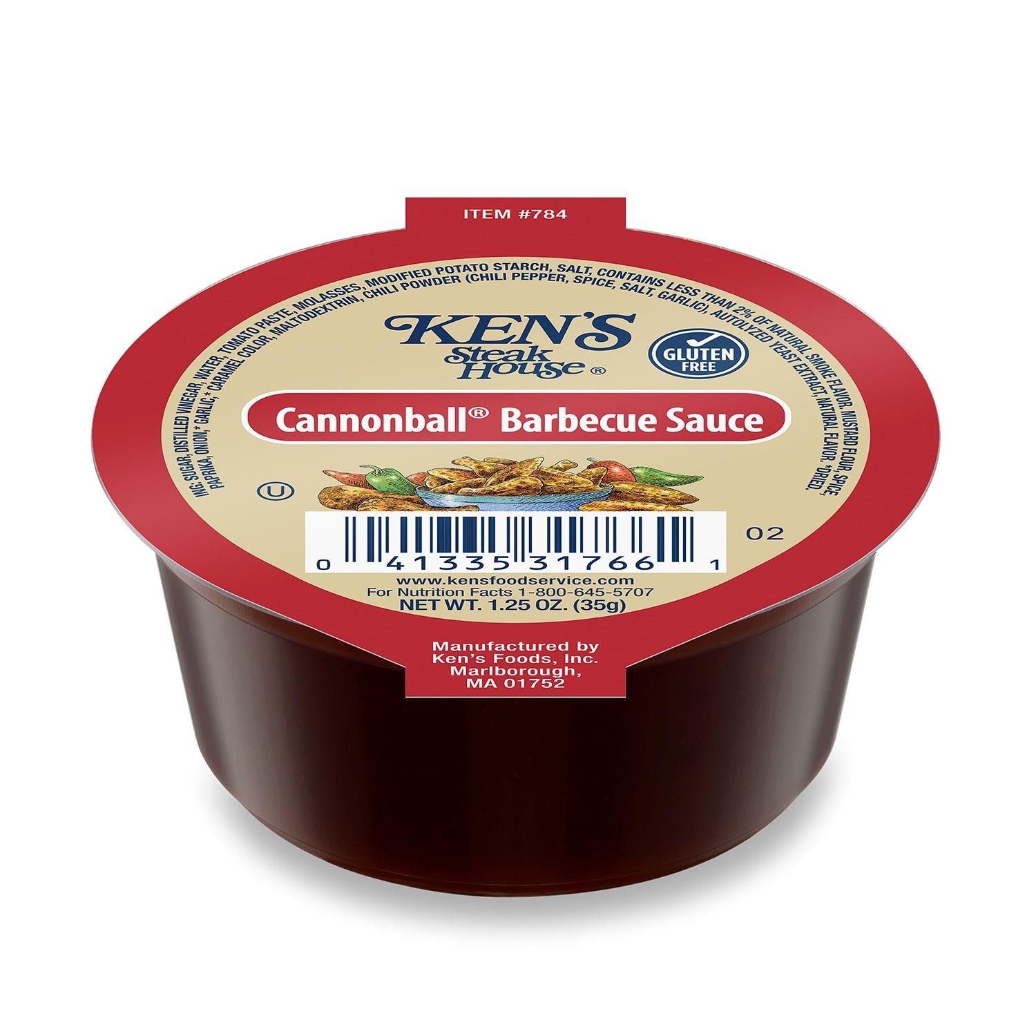 * Cannonball Barbeque Sauce Cups