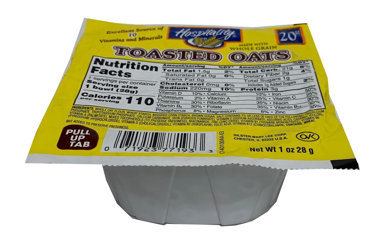 Whole Grain Toasted Oats Cereal Bowl