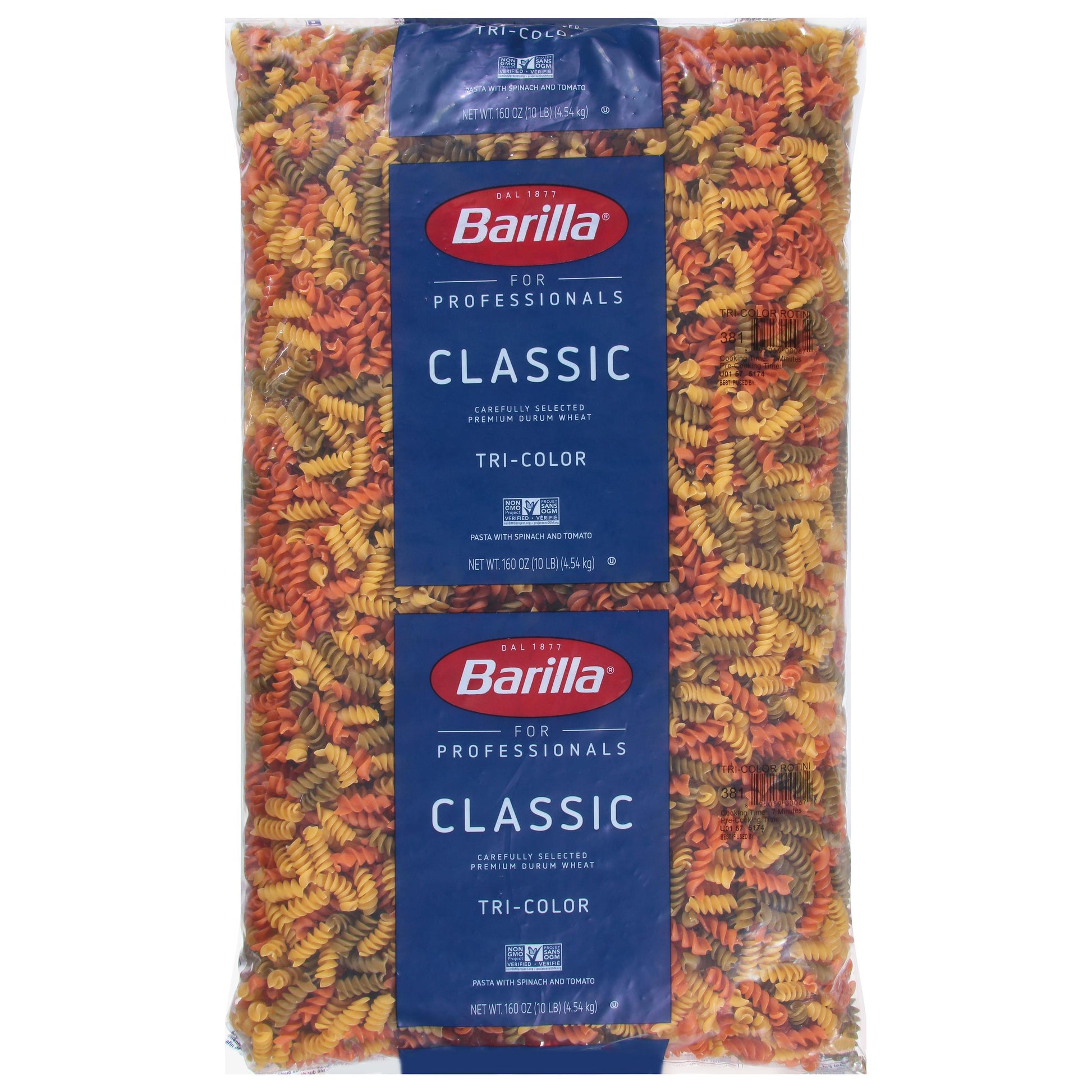 * Tri-Color Rotini Pasta