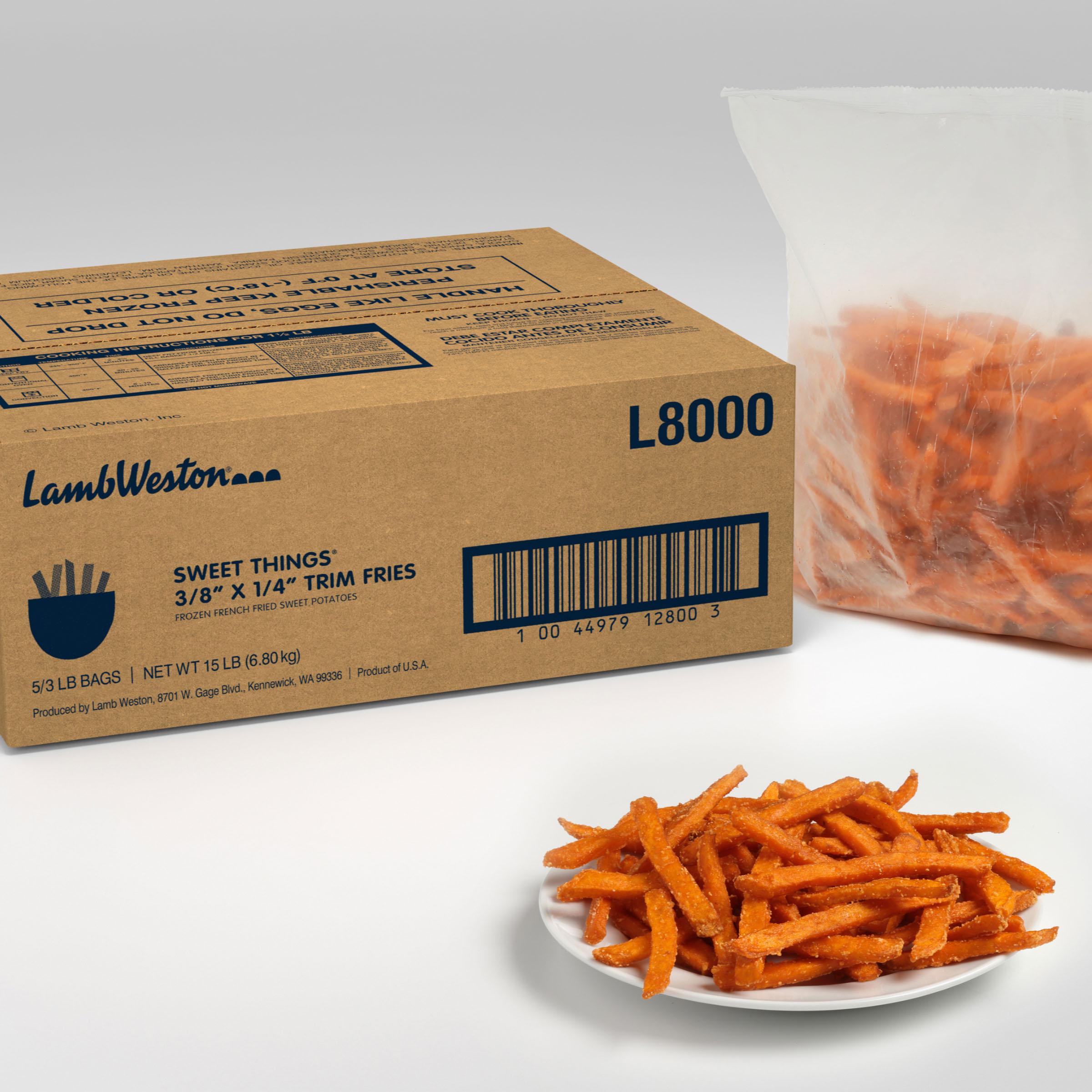 * 3/8 Inch Sweet Potato Trim Cut Fries
