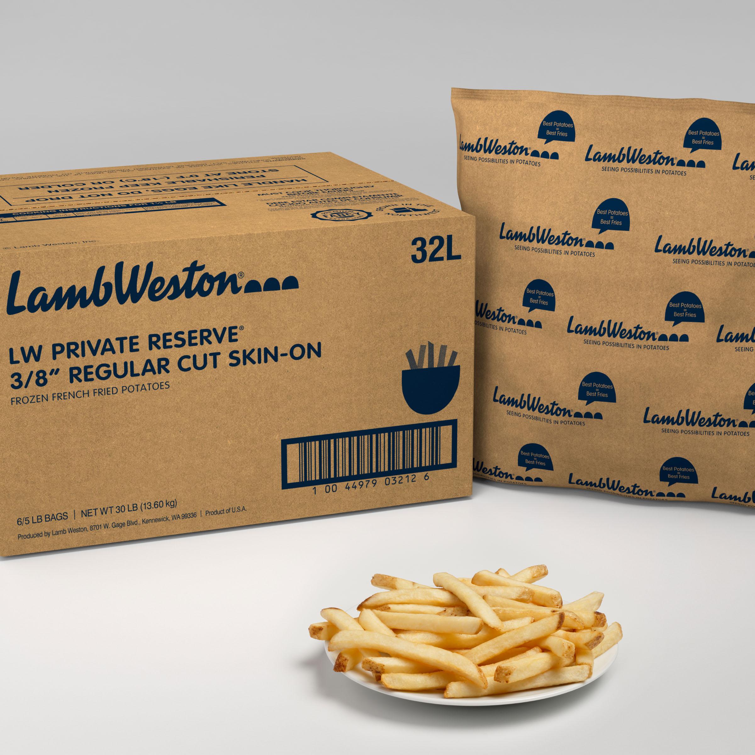 * 3/8 Inch Private Reserve Skin-On Fries