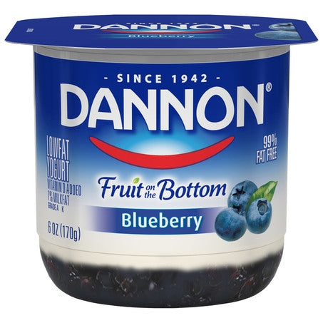 Blueberry Fruit On The Bottom Yogurt