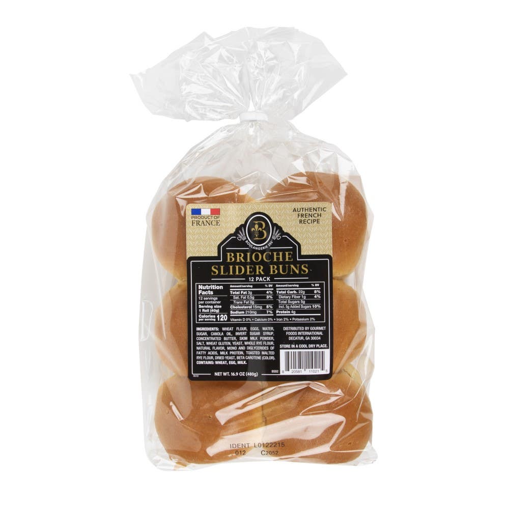 Boulangerie 255 Brioche Slider Buns