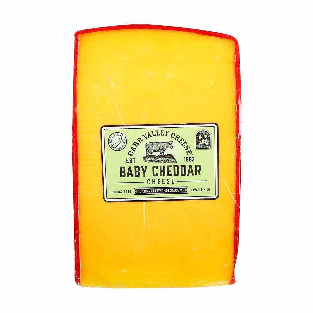 Red Wax Baby Cheddar Wedge