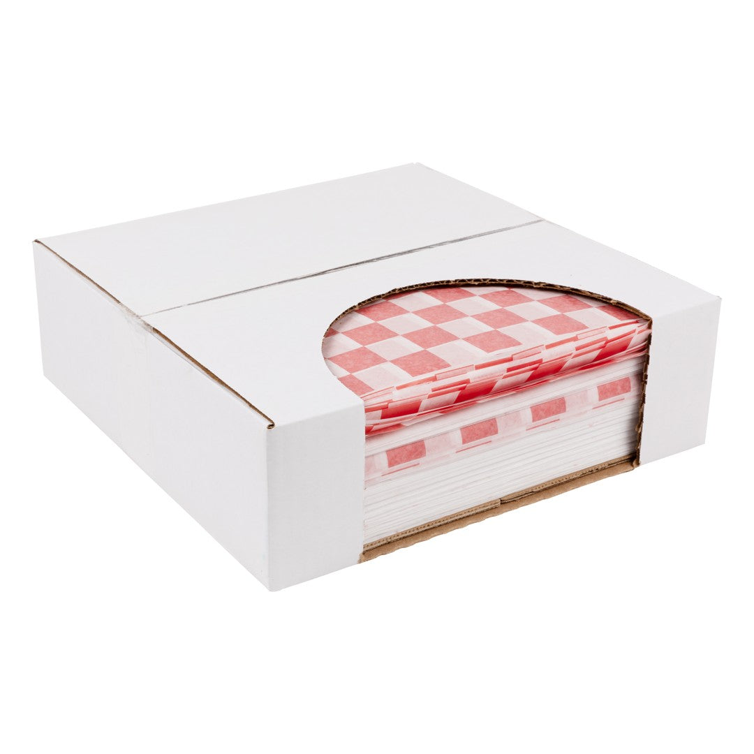 Red Checkerboard Wax Paper