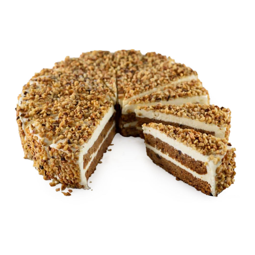 Double Layer Carrot Cake Sliced