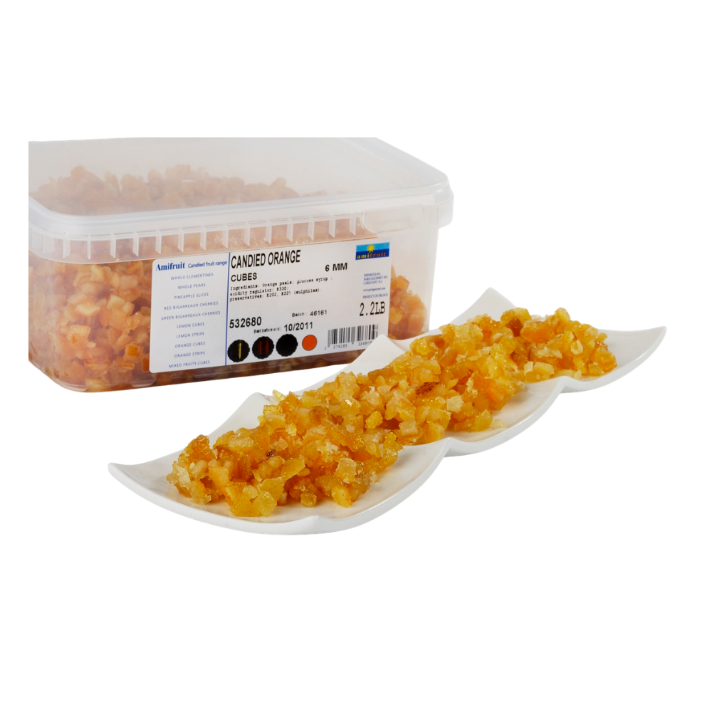 Candied Orange Cubes
