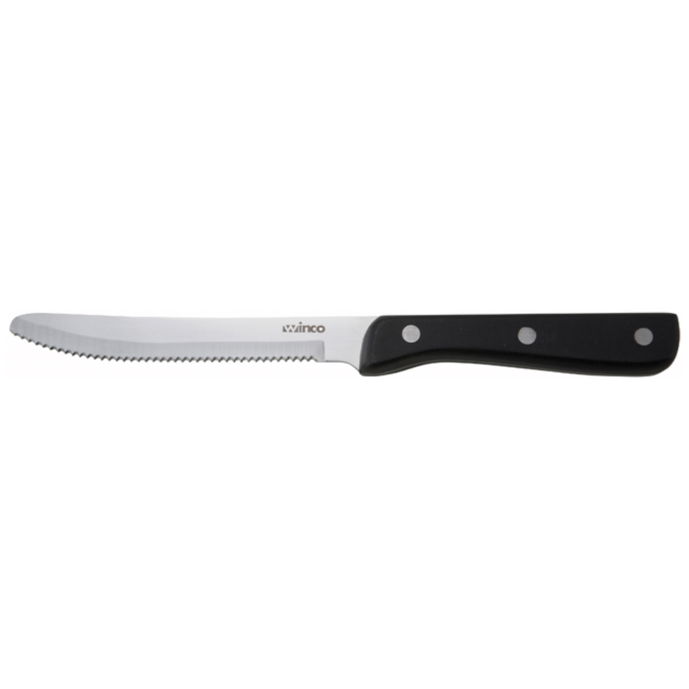 Steak Knife 3 Rivets Pom Handle