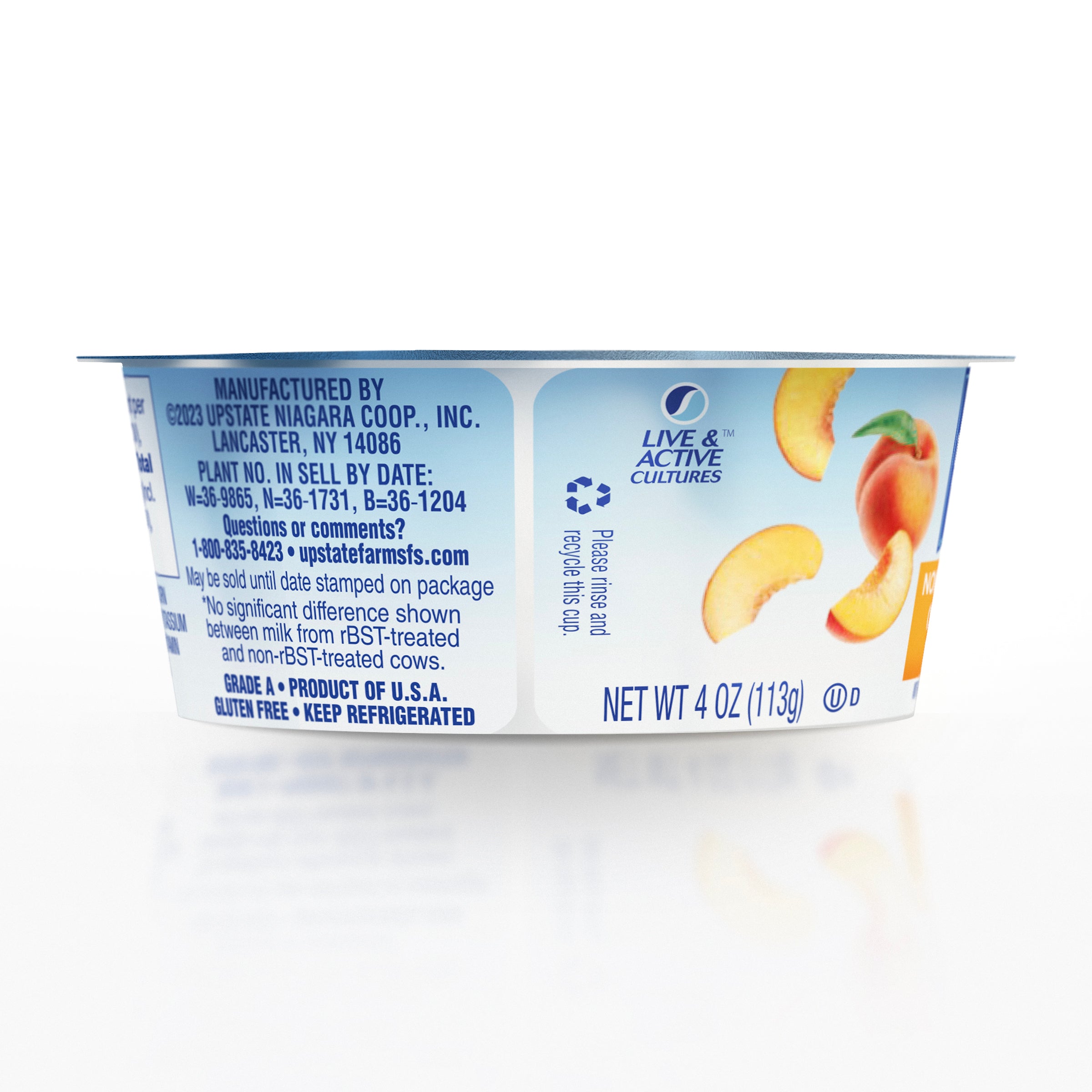 Nonfat Peach Yogurt