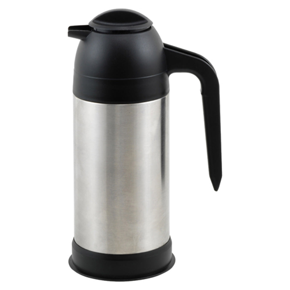 24oz Stainless Black Beverage Server