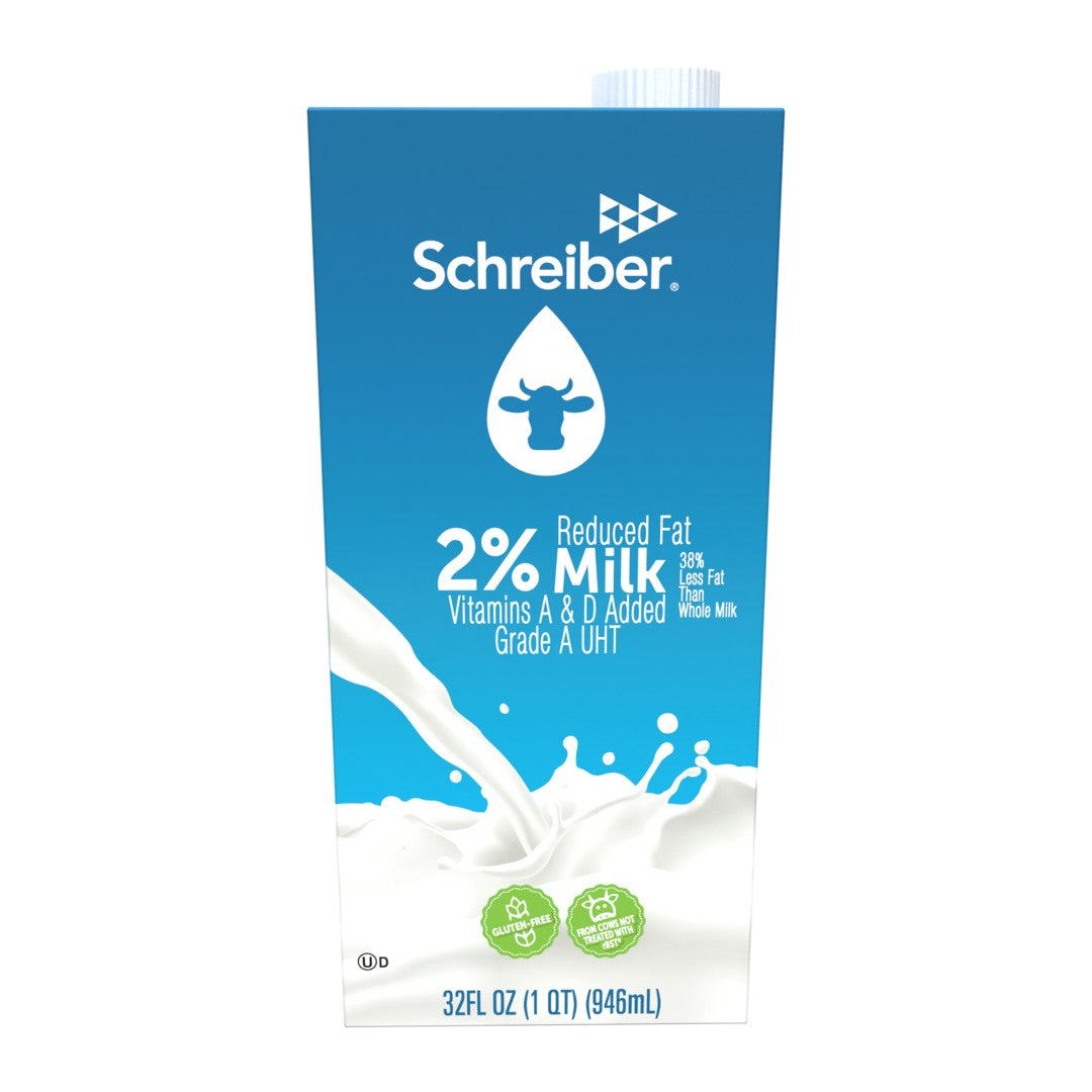 Aseptic 2% Milk Box