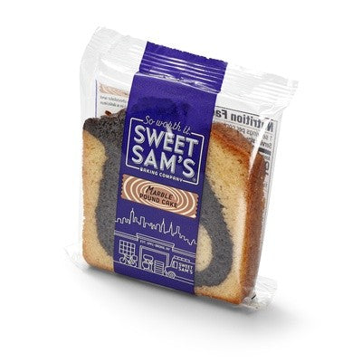 Individually Wrapped Marble Pound Cake Slices