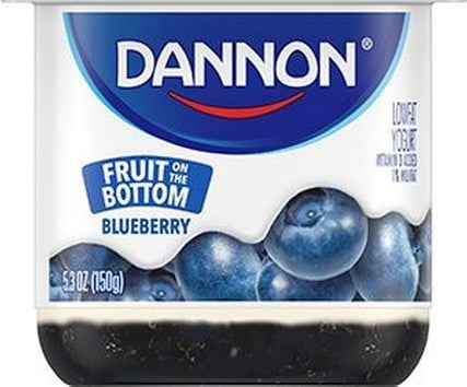 Blueberry Fruit On The Bottom Yogurt