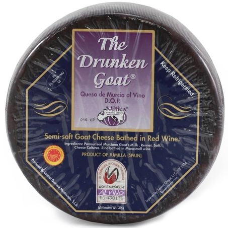 Semi Soft Goat Cheese Bathed in Red Wine