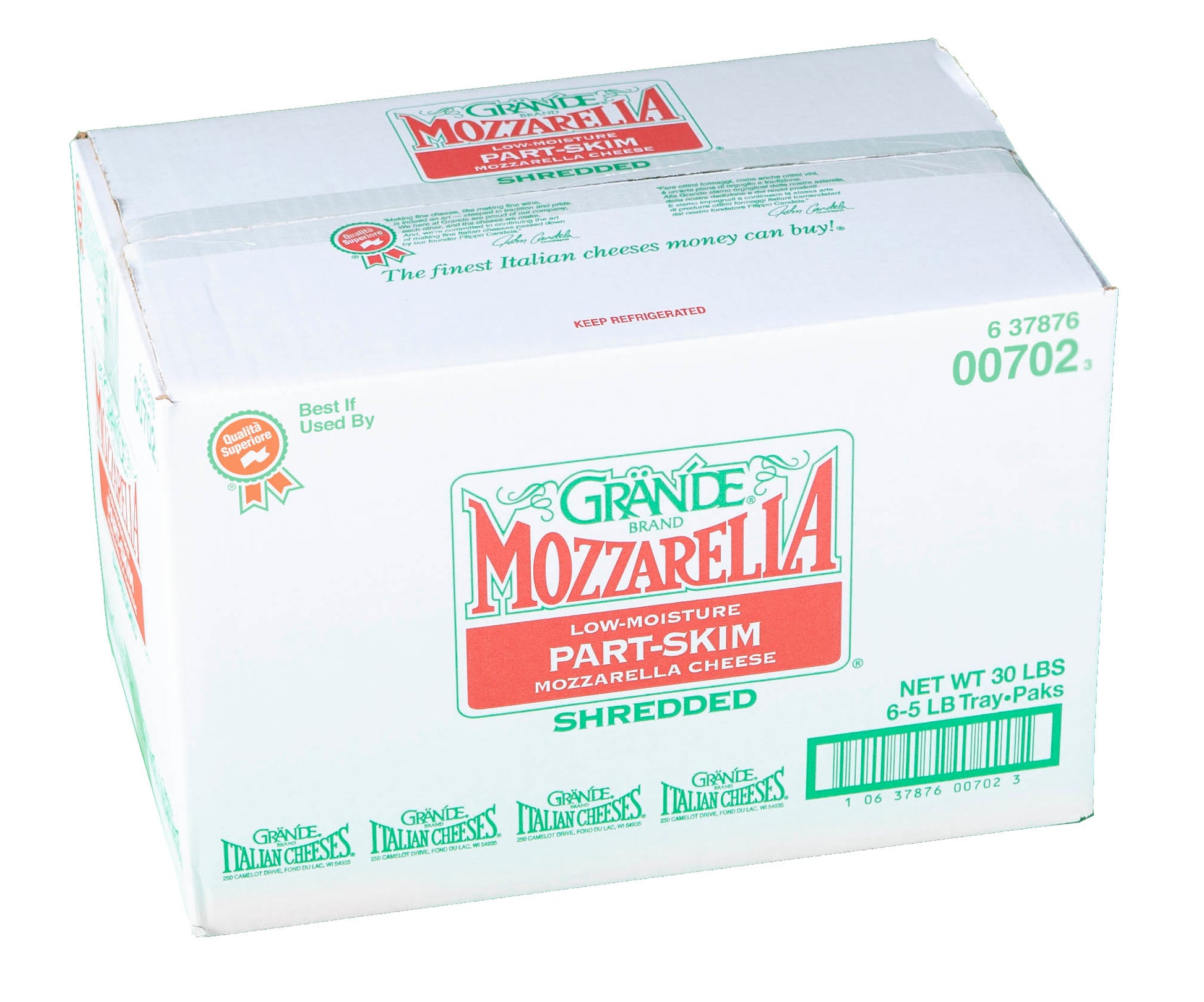 Part Skim Shredded Mozzarella Cheese