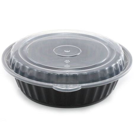 7in 24oz Black Micro Container
