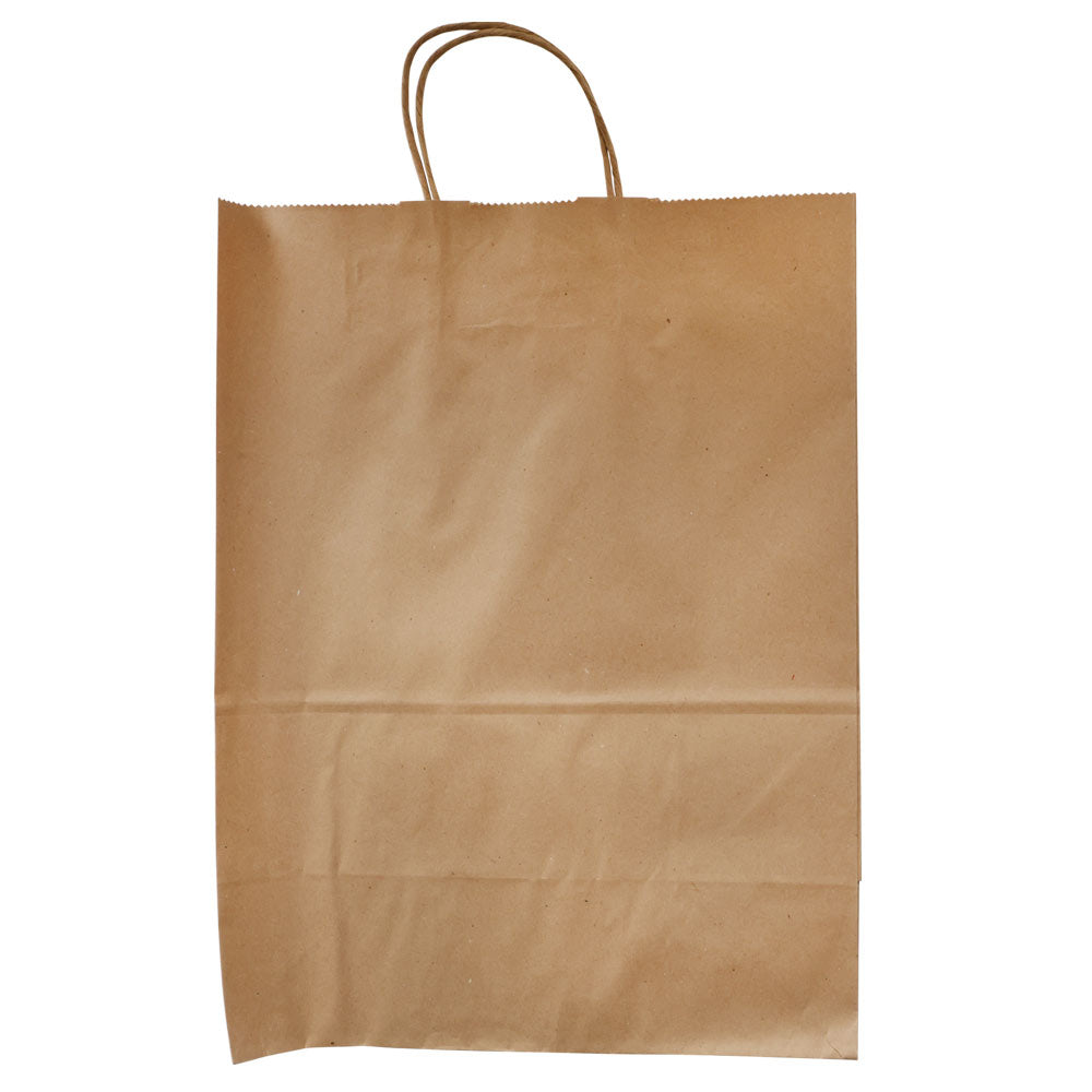 Brown Paper Shopping Bag 13x7x17