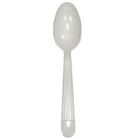 Heavy Duty White Teaspoon