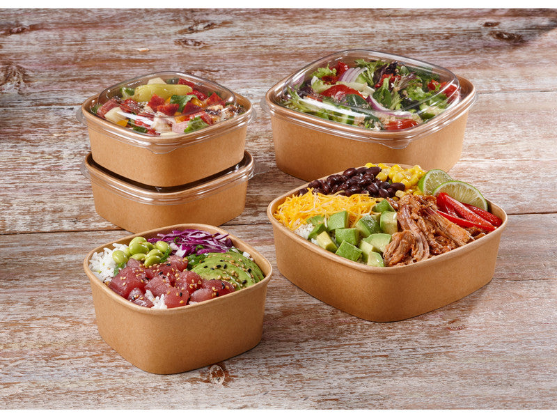 12oz Square Kraft Bowl