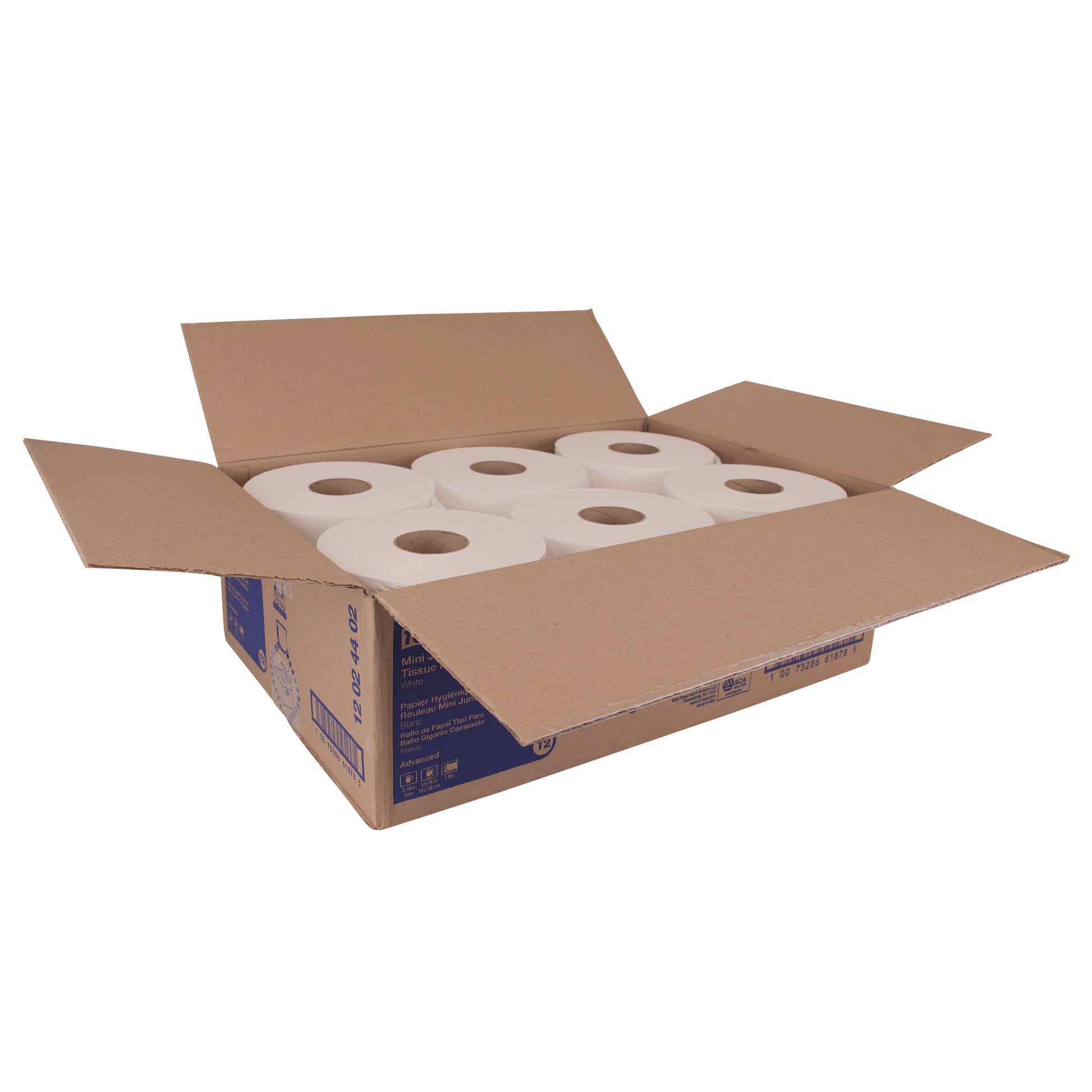 * 2 Ply Mini Jumbo Toilet Tissue
