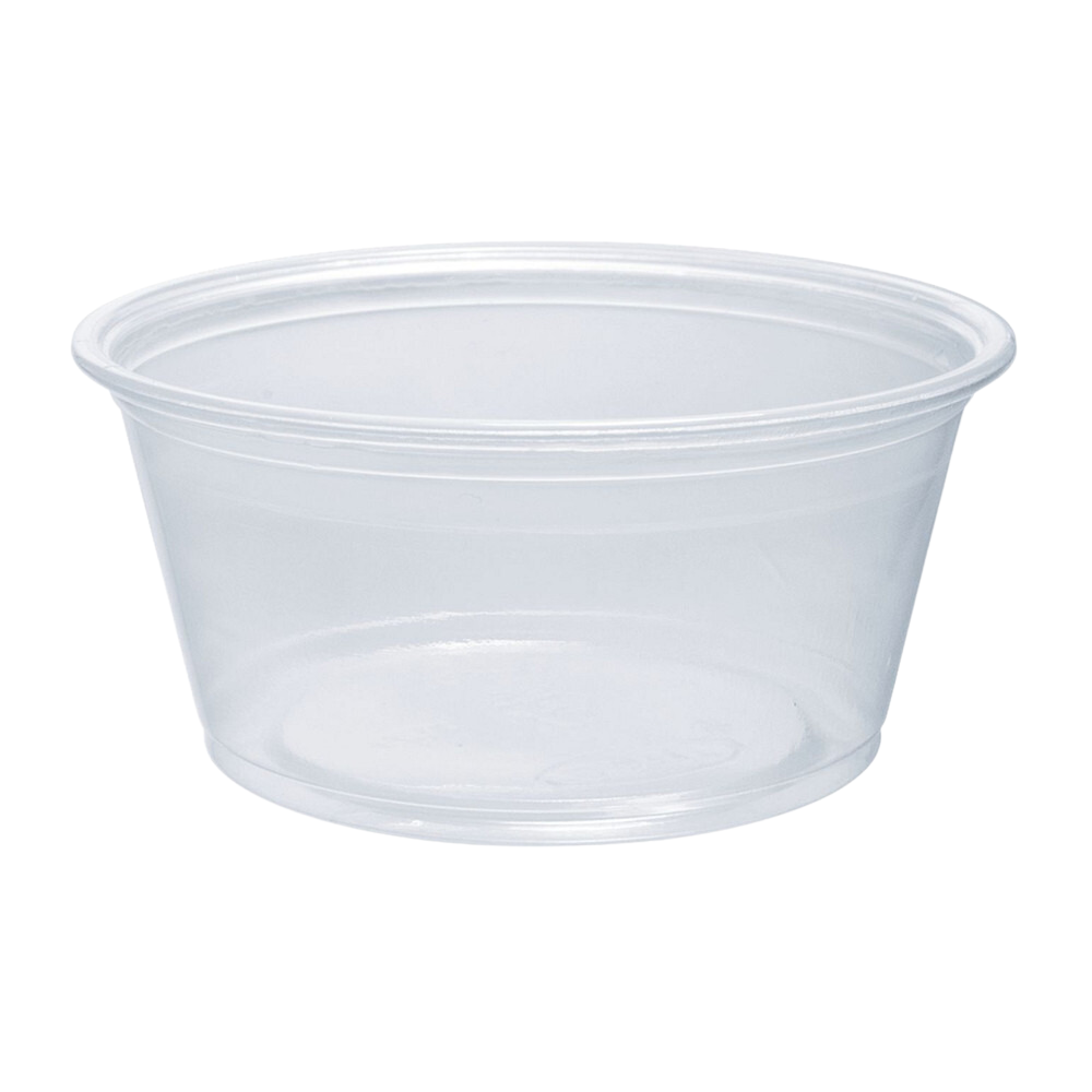 * Clear Plastic Souffle Cup 3.25oz