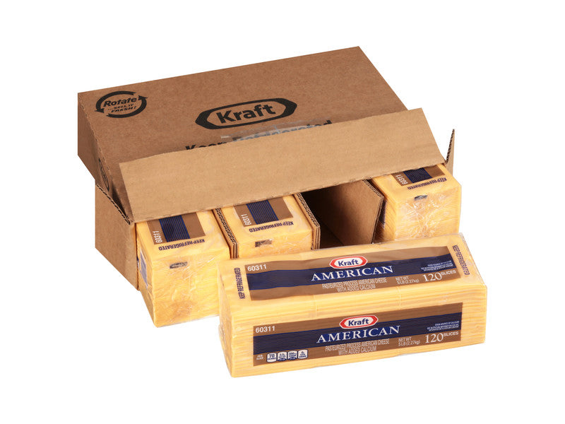 Yellow American Cheese Slices