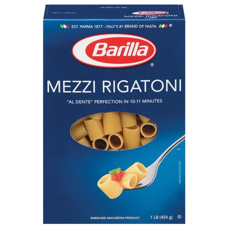 Mezzi Rigatoni Pasta