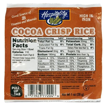 Cocoa Crisp Rice Cereal in Bowl
