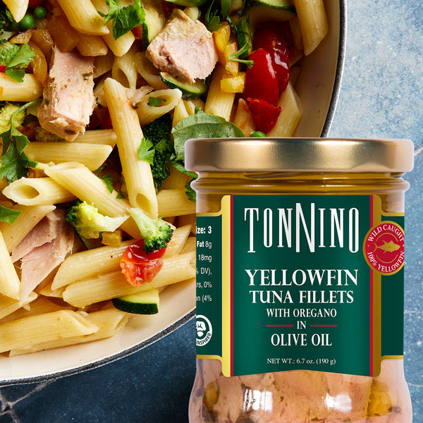Tuna Fillets with Oregano in Olive Oil