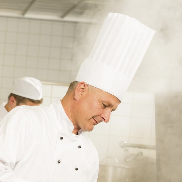 7 Inch Pleated Paper Chef Hat
