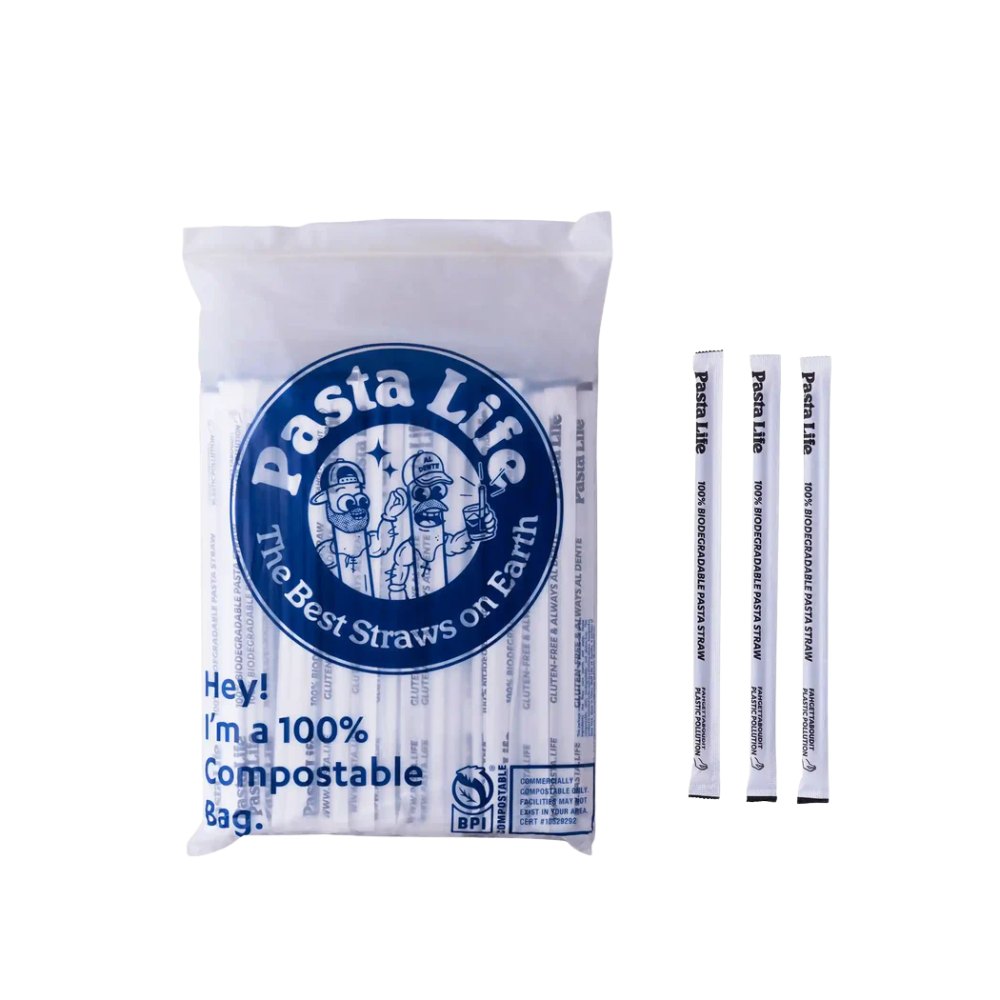 7.5 Inch Single Wrapped Pasta Straws