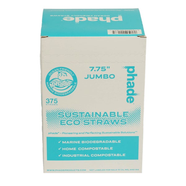 7.75in EcoFriendly Wrapped Jumbo Straws