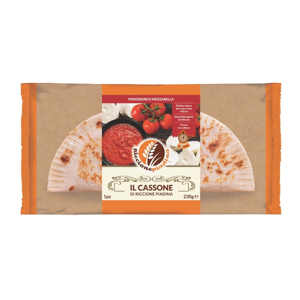 Stuffed Piadina With Tomato and Mozzarella