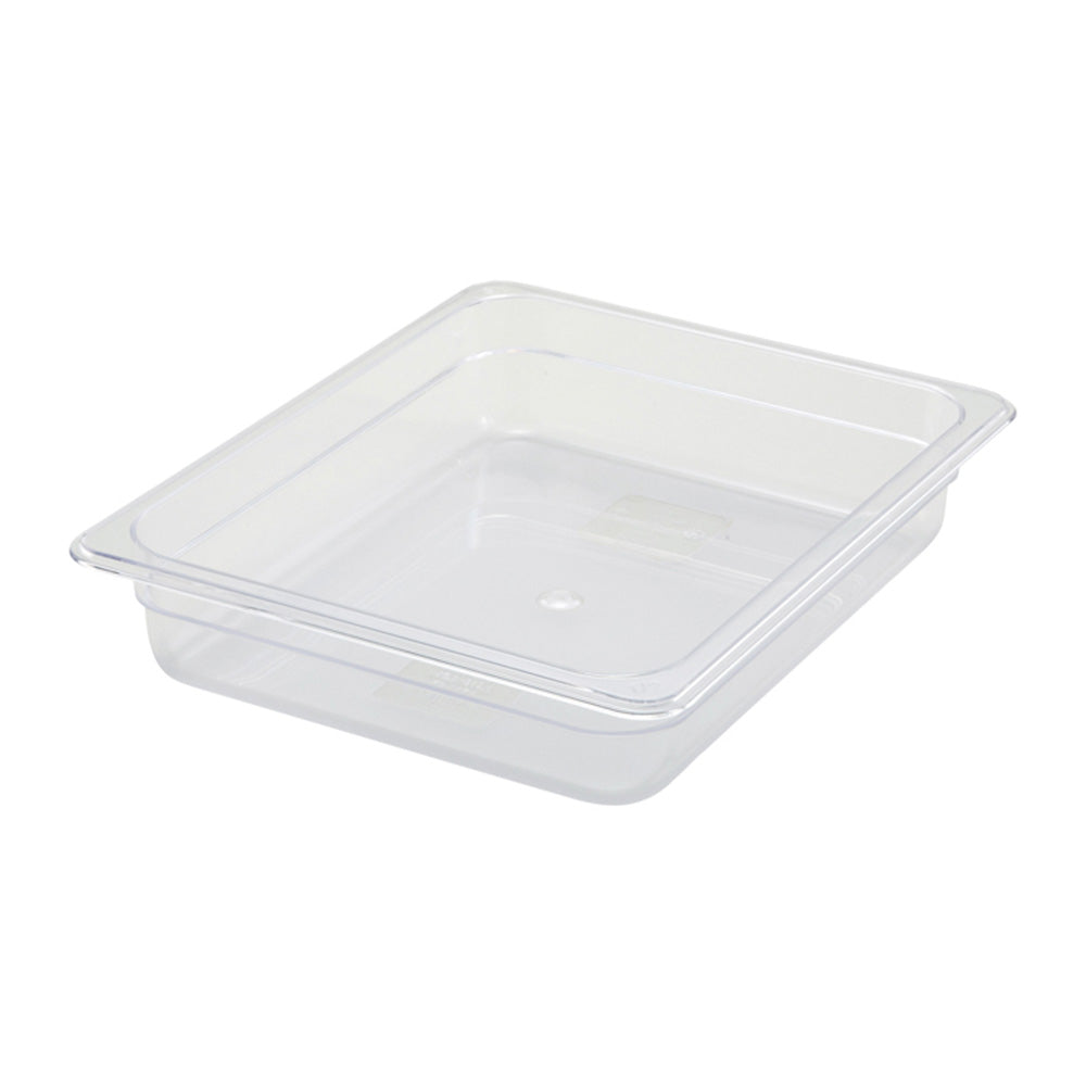 Clear Half Sized Food Pan 2.5 Inch Deep
