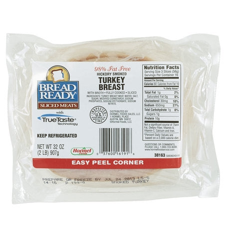* Sliced Smoked Turkey