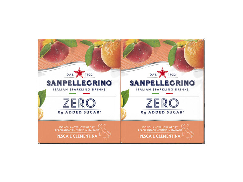 Zero Sugar Peach Sparkling Drink