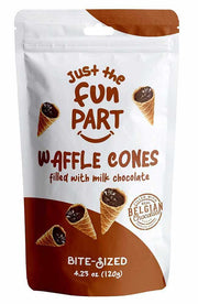 Waffle Cones Filled with Milk Chocolate