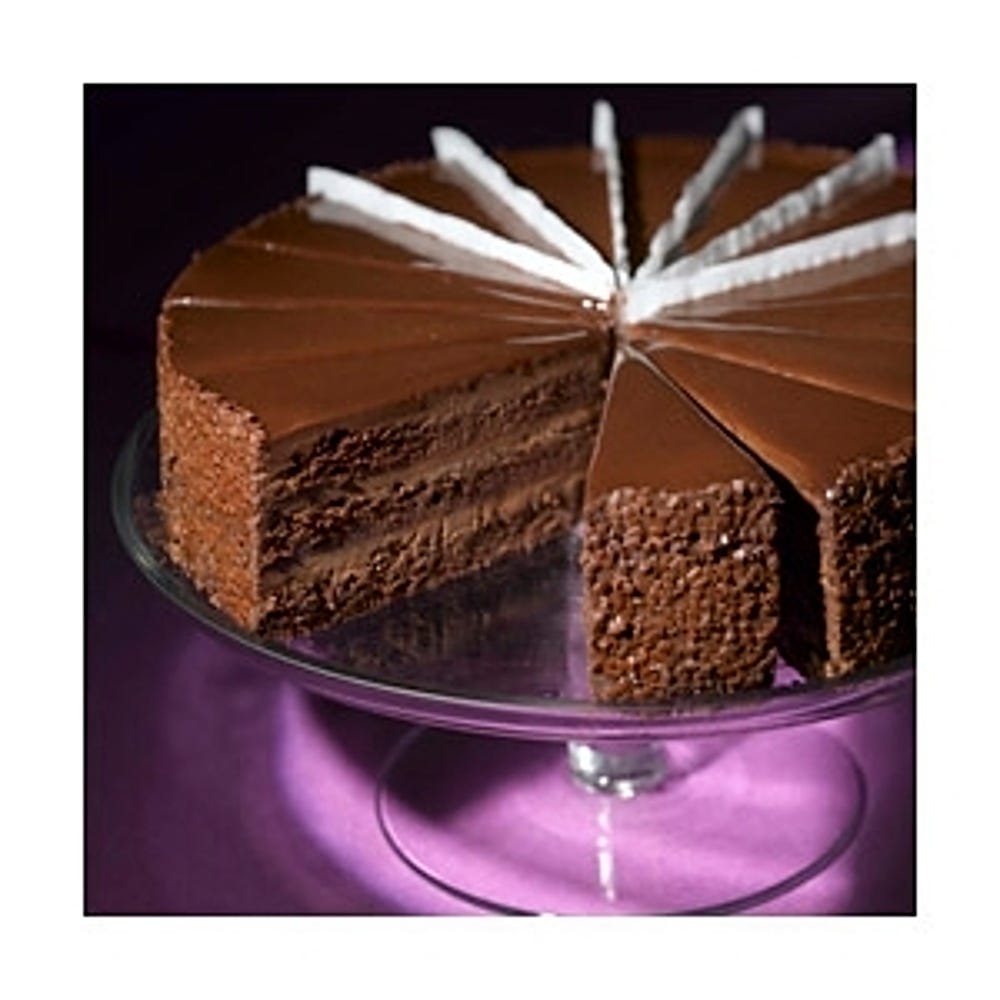 Chocolate Fondant Cake Sliced