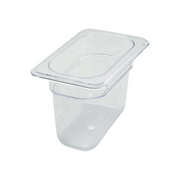Clear Poly Food Pan 1/9 6in Deep