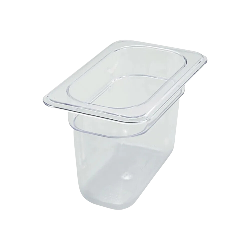 Clear Poly Food Pan 1/9 6in Deep