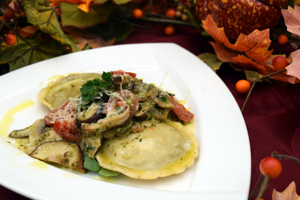 Large Round Wild Mushroom & Porcini Ravioli