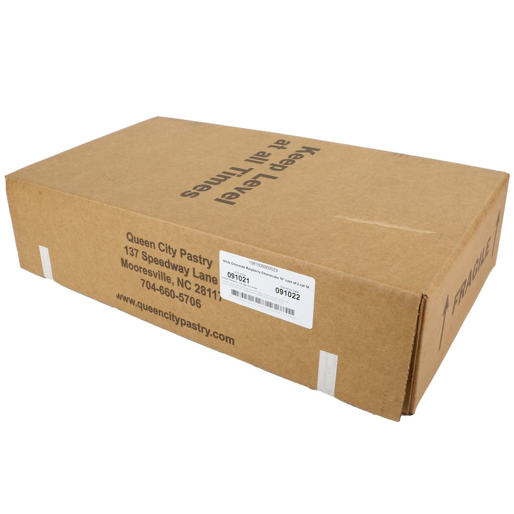 Raspberry & White Chocolate Cheesecake 14 Slices