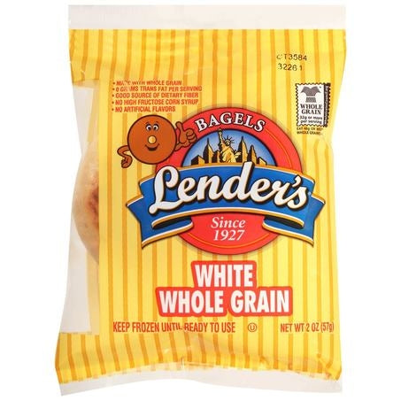Whole Grain Bagel Individually Wrapped